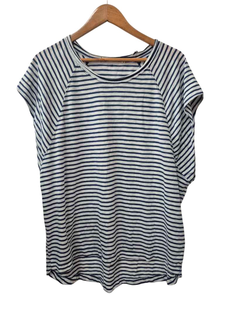 We The Free Striped Raglan Tee Short Sleeves