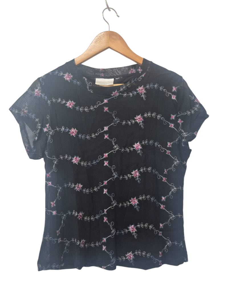 Lucy Perida Floral embroidered blouse Vintage