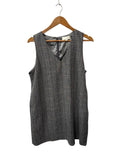 Pinch Sleeveless V-Neck Dresses