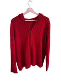 Cable Knit Hoodie Vintage