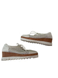 Shoedazzel Woven Platform Flats