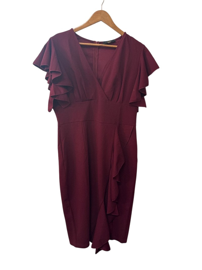 Knitee Ruffle Sleeve Dresses