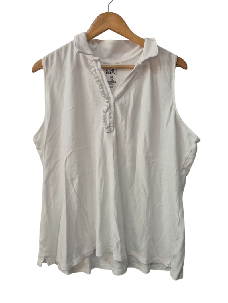 Croft & Barrow Sleeveless Collared Tanks