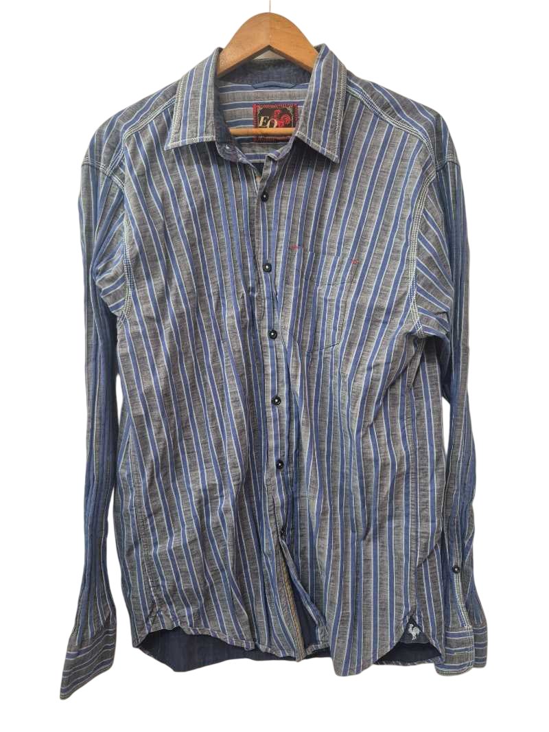 EQ Striped Button-Up Vintage
