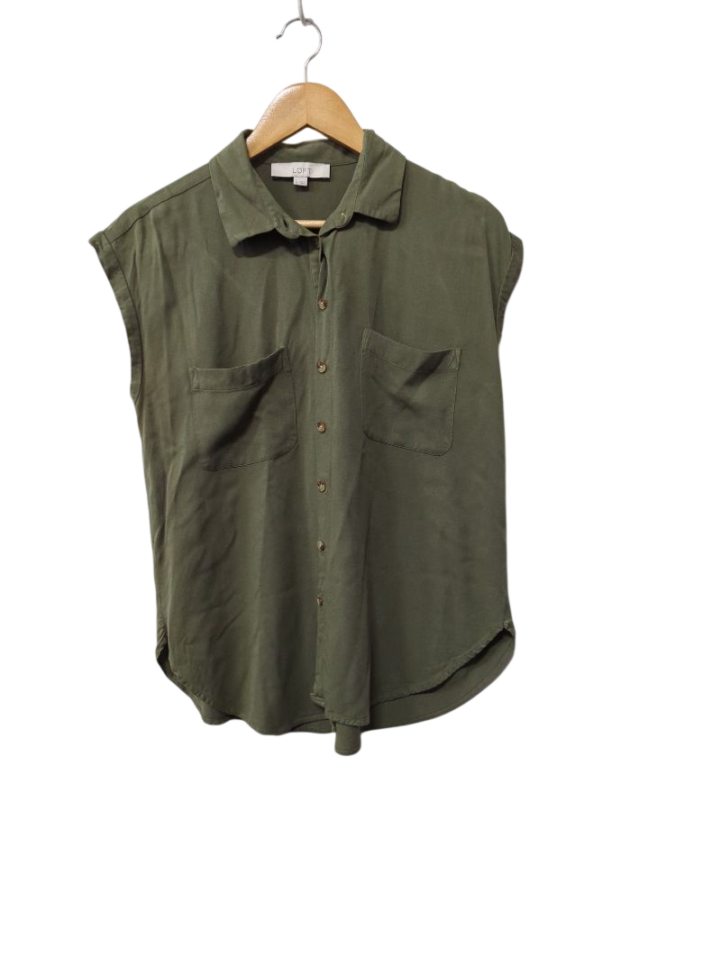 Loft Button-Up Sleeveless Short Sleeves