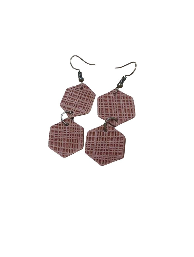 Woven Hexagon Earrings Jewelry