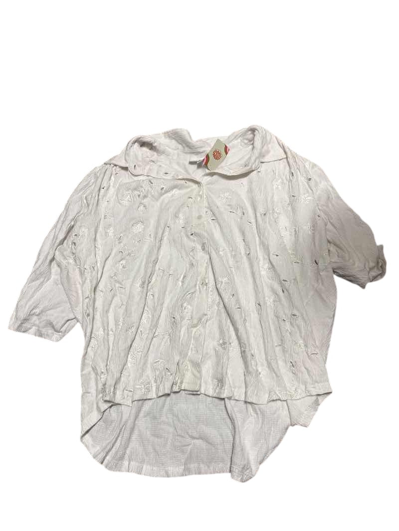 Romans Collared Embroidered Long Sleeves