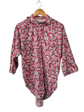 Hampton Place Geometric Print Blouse Vintage