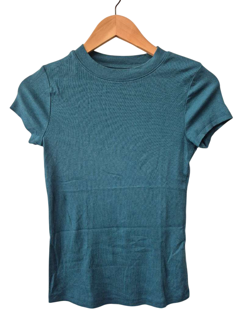 A New Day Ribbed T-Shirt Short Sleeves