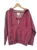JK Daily V-Neck Hoodie Short Sleeves