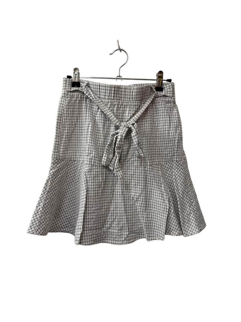 Checkered Flared Skirt