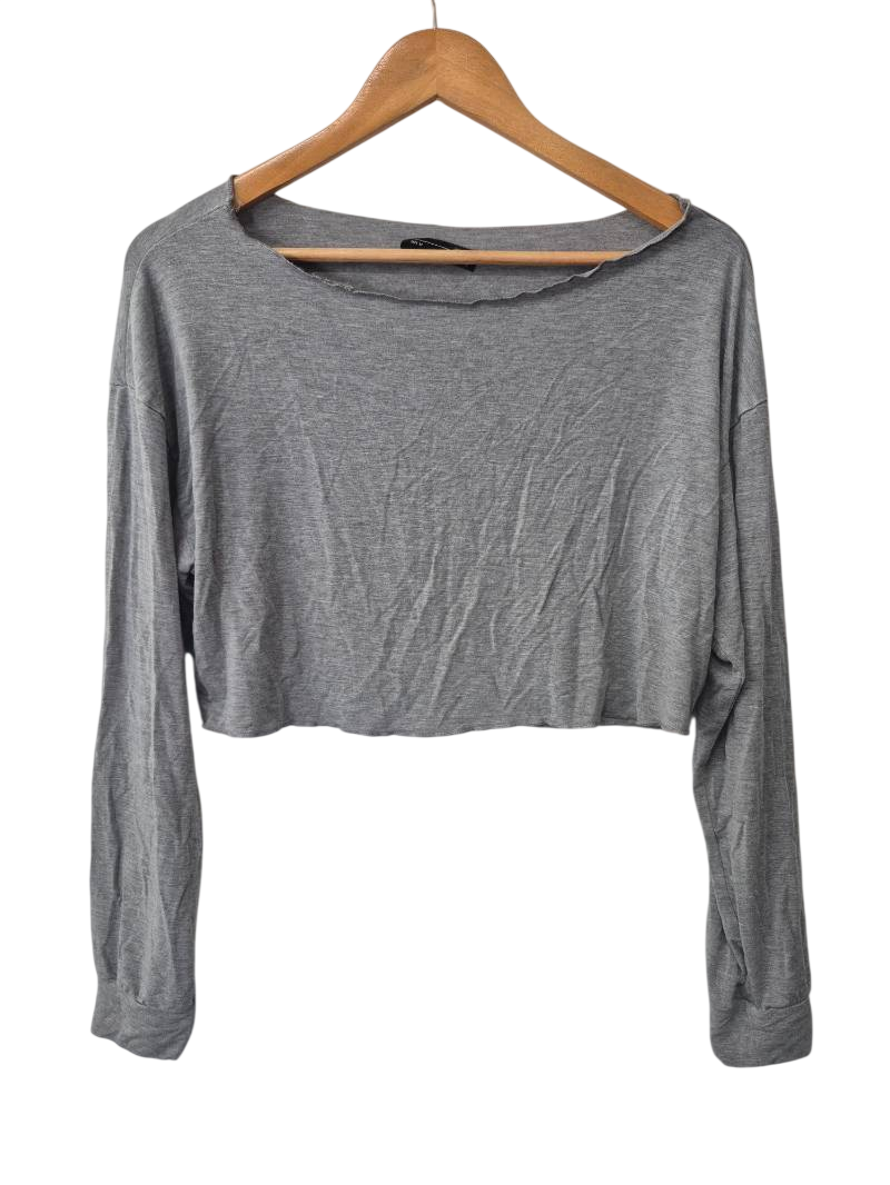Dazy Cropped Crewneck Long Sleeves