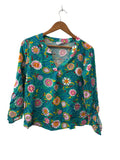 Emily Wonder Floral V-Neck Long Sleeves
