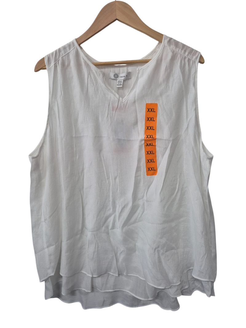 Cristina B V-Neck Sleeveless Tanks