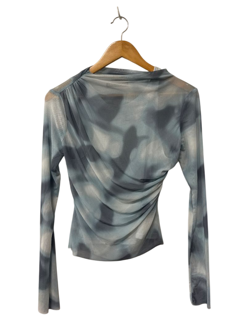 Zara Draped Top Long Sleeves