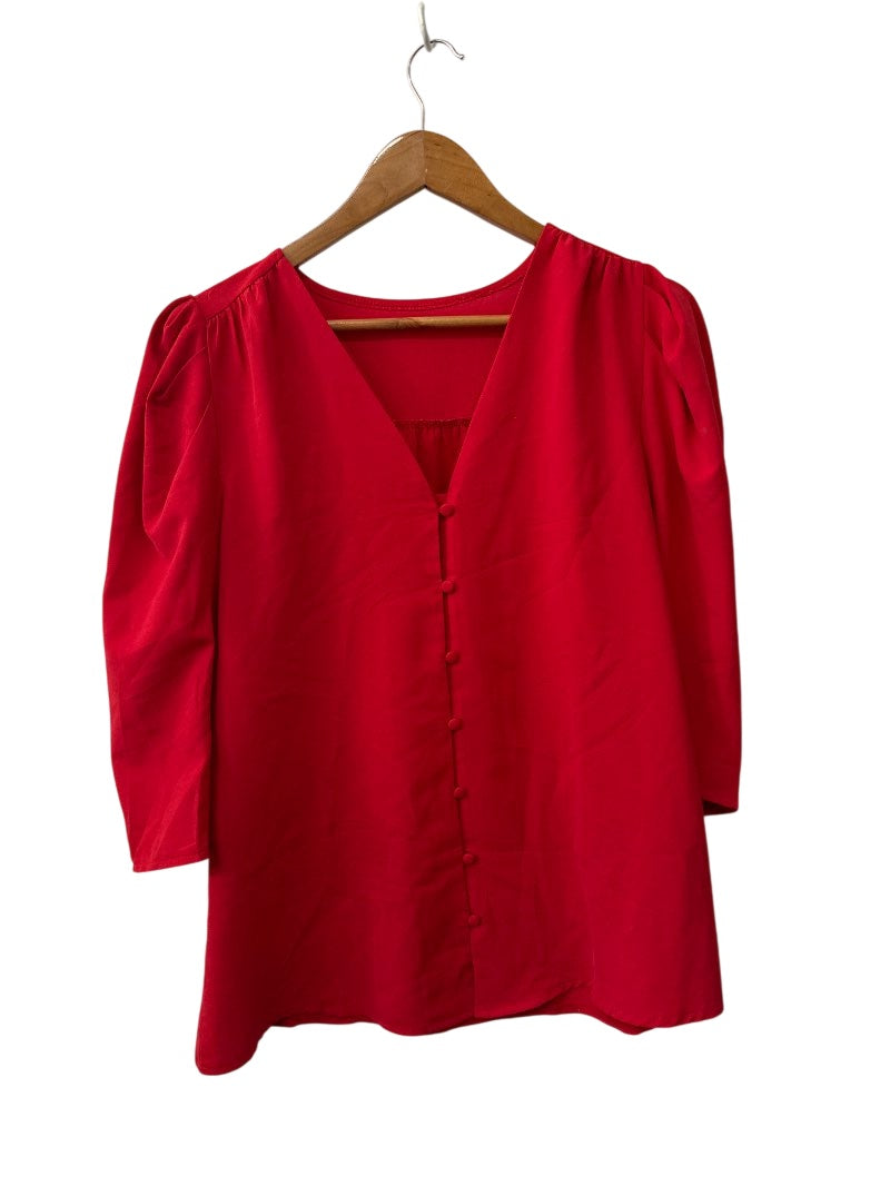 V-Neck Blouse Long Sleeves