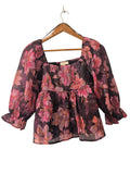 Thirty/Thirty Square Neck Blouse Long Sleeves