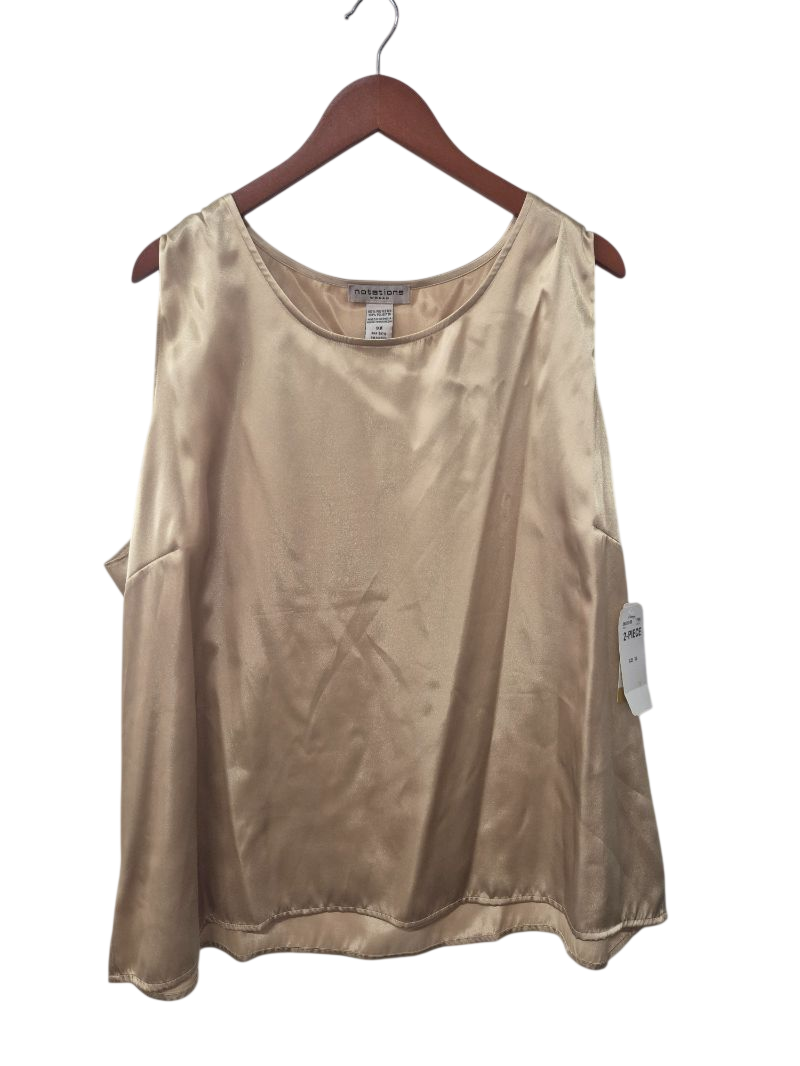 Notations Woman Vintage Satin Blouse Vintage