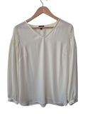 Talbots V-Neck Blouse Long Sleeves