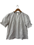 Madewell Ruffled Crew Neck Short Sleeves