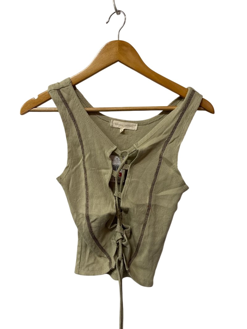 Gilded Intent Lace-Up Tank Tanks