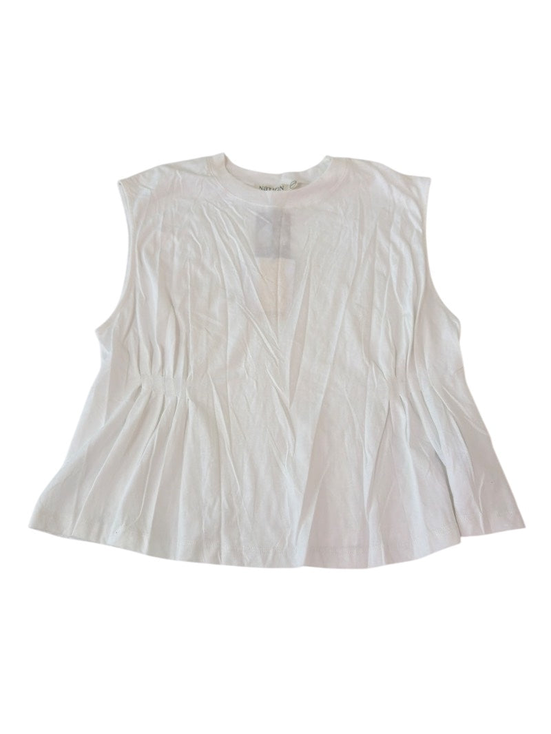 Nation Los Angeles Sleeveless Pleated Tanks