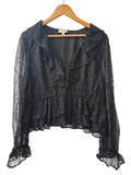 On 34th Ruffle Lace Long Sleeves