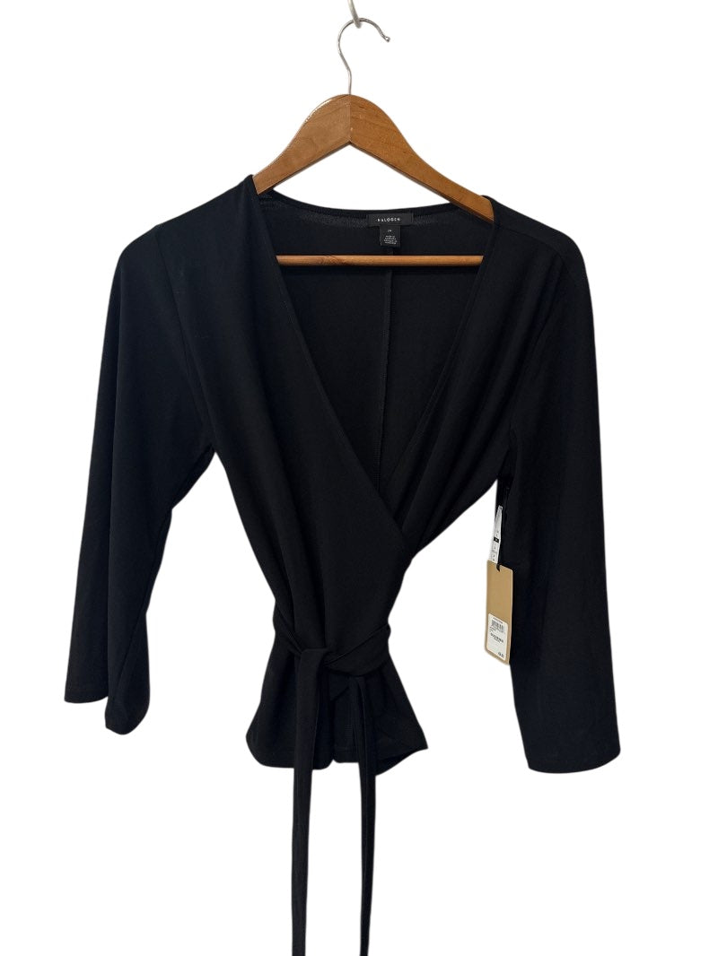Halogen Wrap Tie Top Long Sleeves