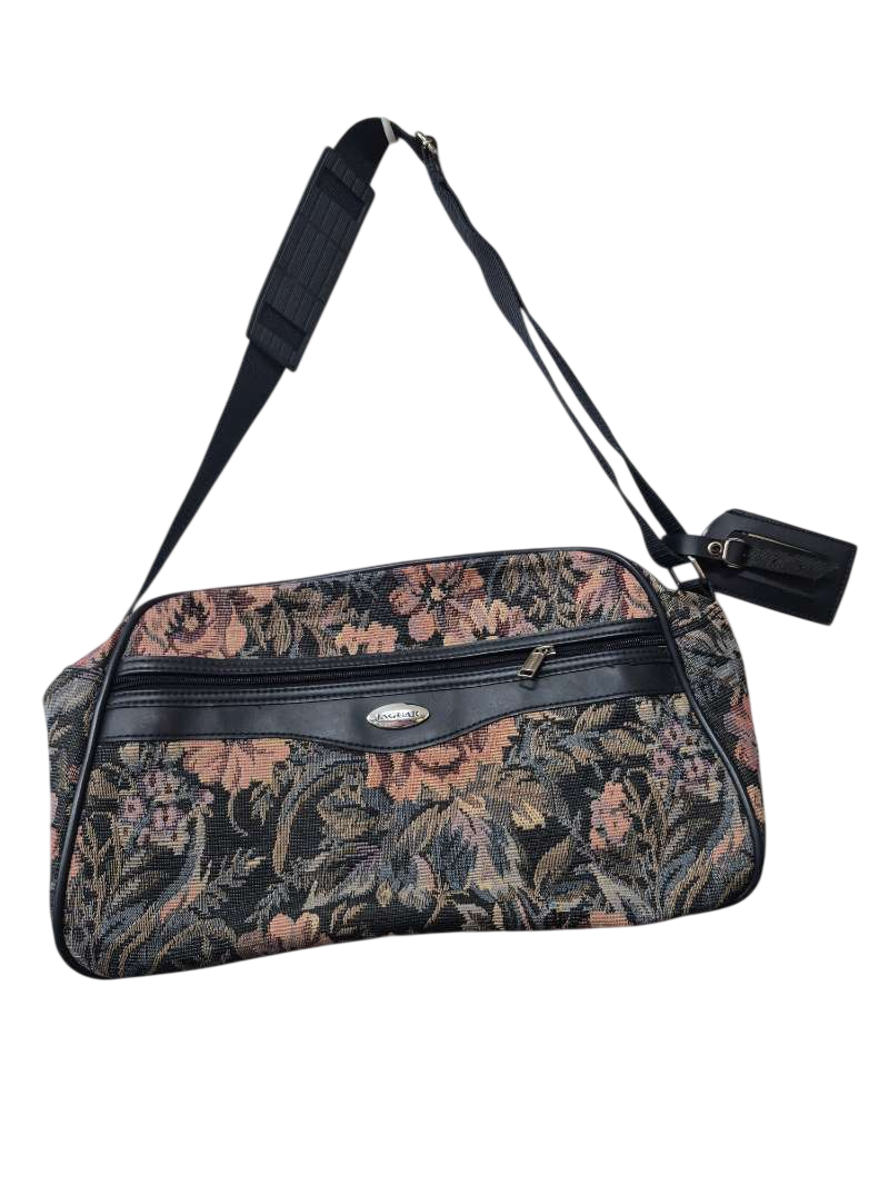 Jaguar Floral Tapestry Bag Vintage
