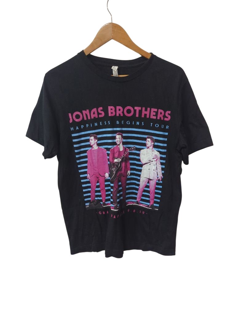 Canvas Graphic Band Tee Short Sleeves