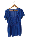Torrid Polka Dot Blouse Short Sleeves