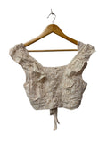 American Eagle Ruffle Cropped Tanks