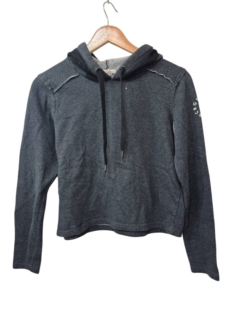 BCBGeneration Cropped Hoodie Long Sleeves