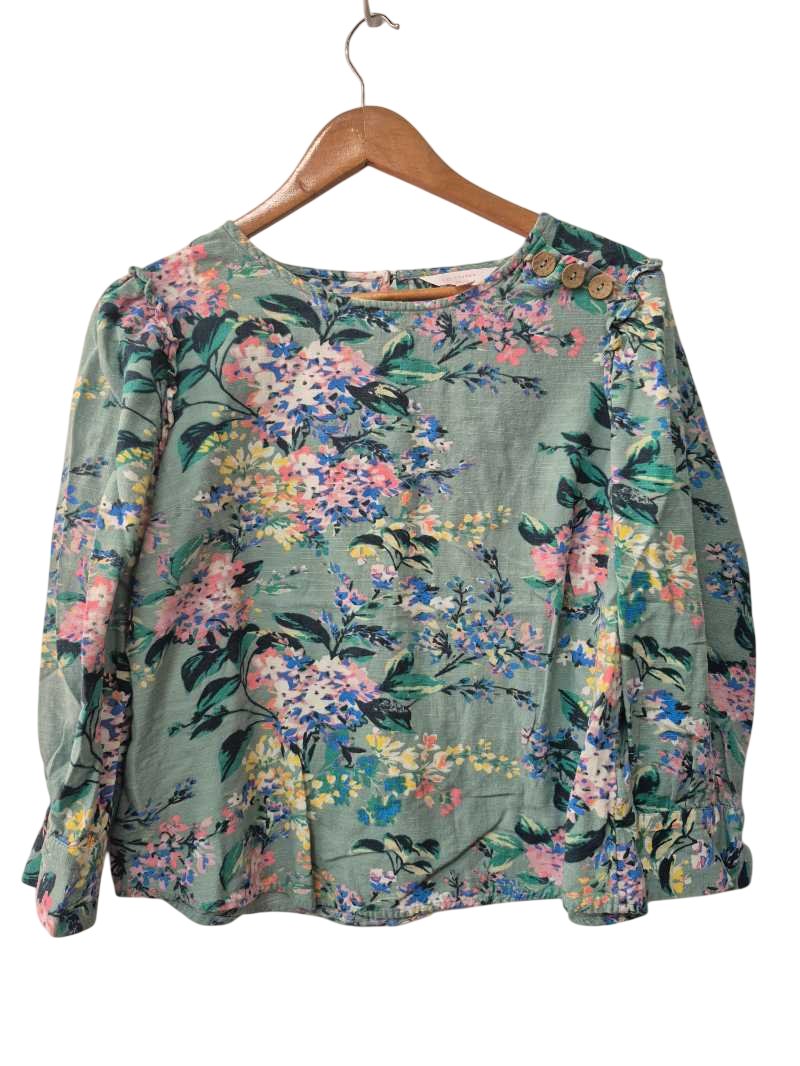 Lauren Conrad Floral Button Detail Long Sleeves