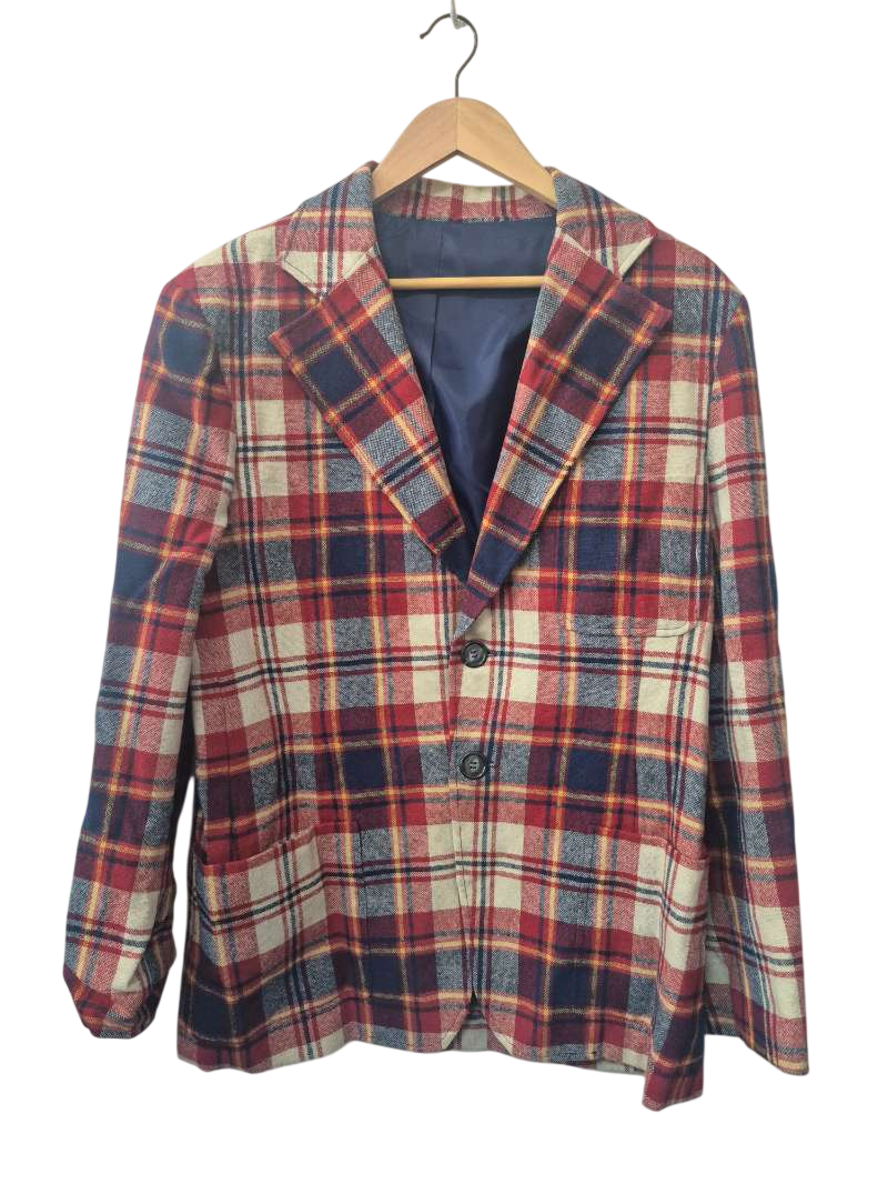 Vintage Plaid Blazer Vintage