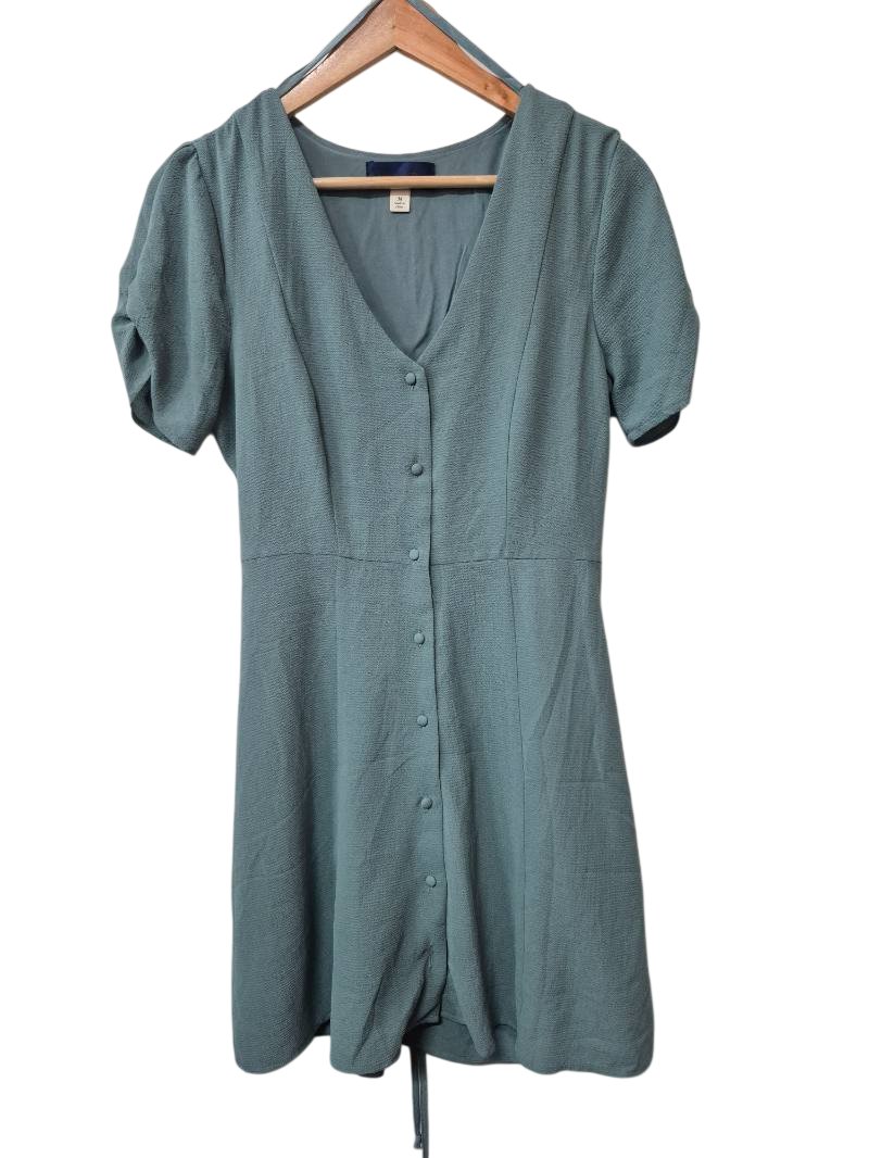 Blue Rain Button-Front Dress Dresses