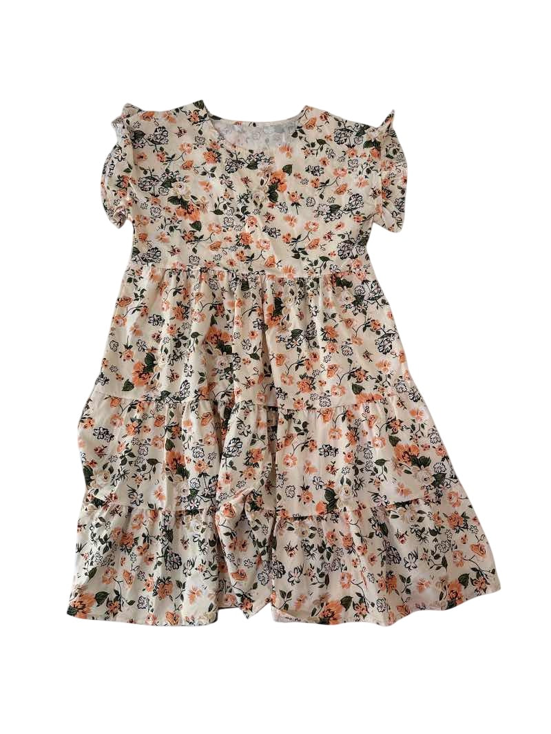 Floral Ruffle Dress Dresses