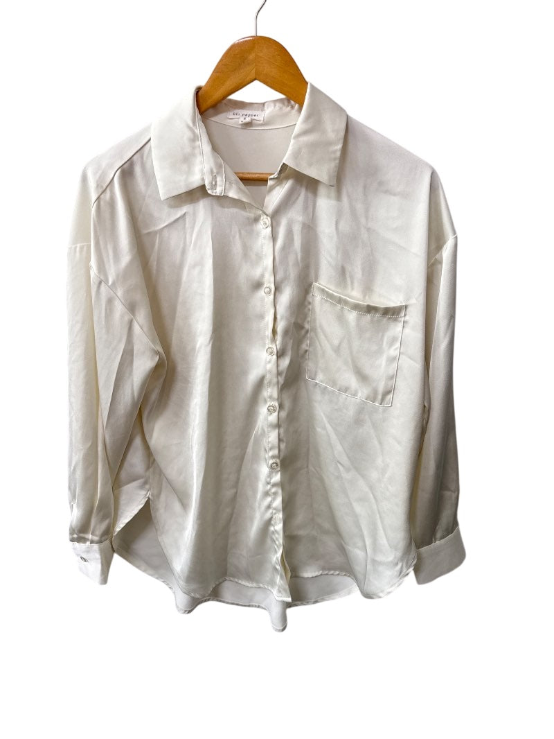 Blu Pepper Button-Front Shirt Long Sleeves