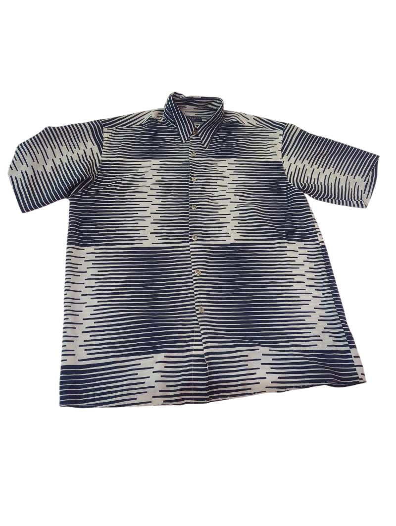 Bassiri Striped Short-Sleeve Shirt Vintage