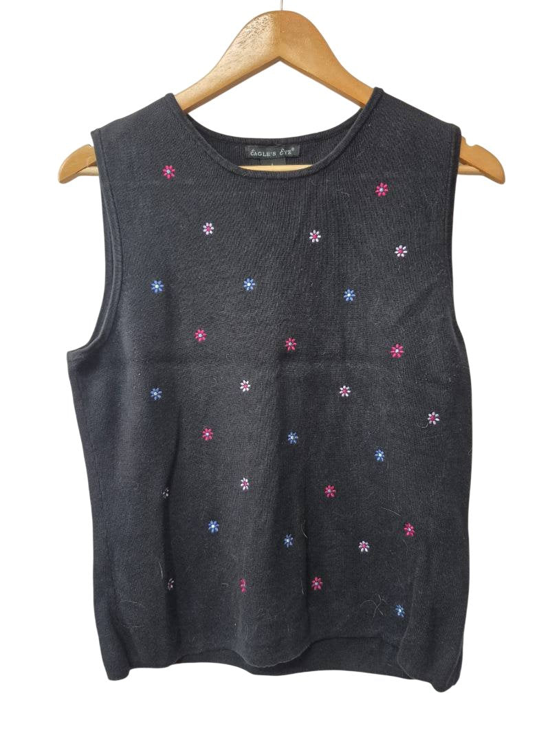 Eagles Eye Embroidered Sweater Vest Vintage