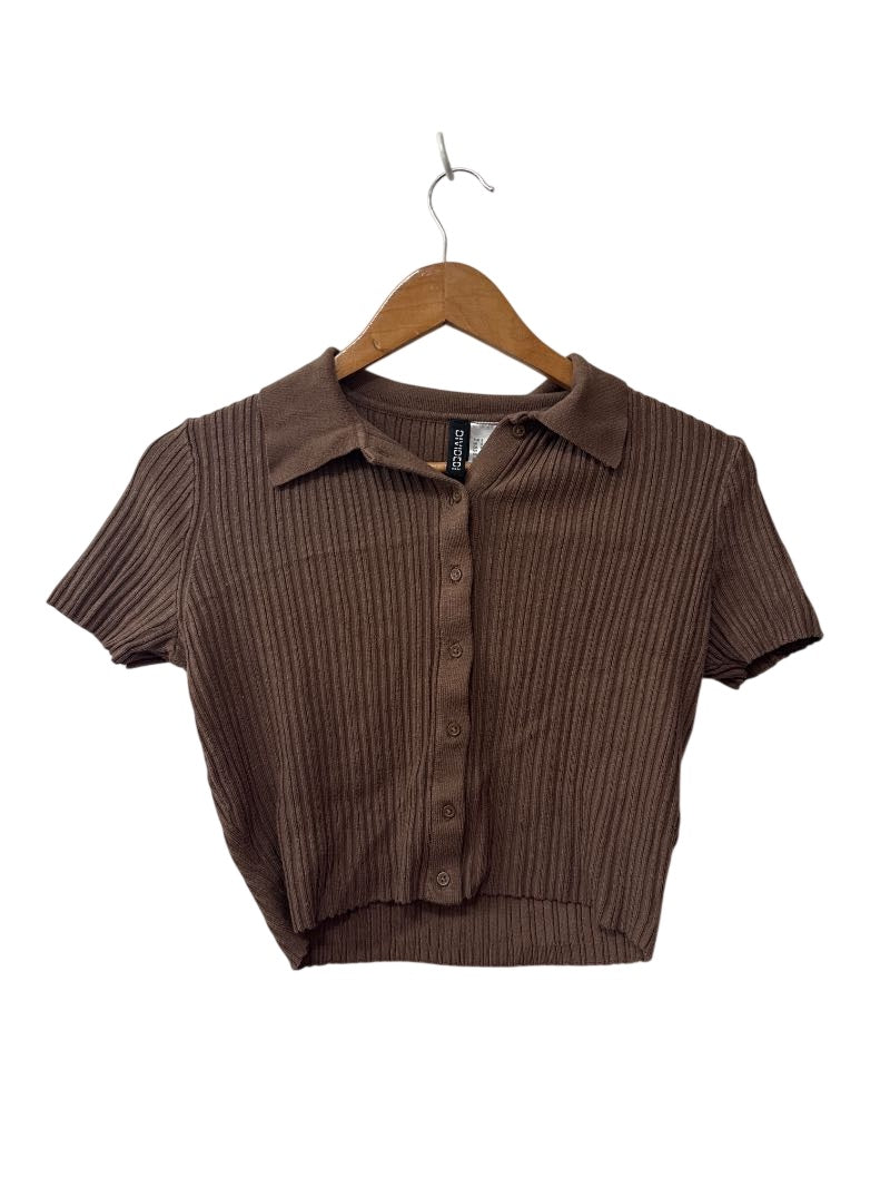 Divided by H & M Ribbed Button-Up Short Sleeves
