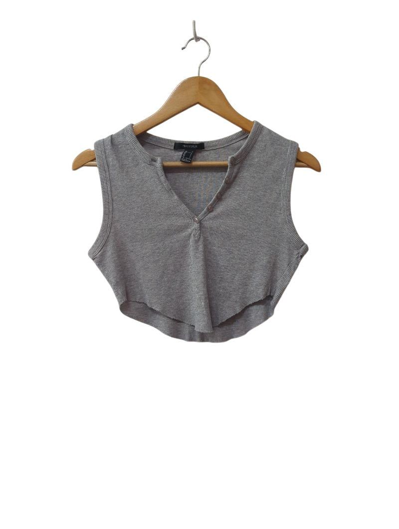 Forever 21 Ribbed Cropped Tank Tanks