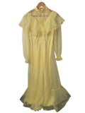 ILGWU Lace Trim Dress Vintage