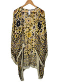 Free People Open Front Kimono Short Sleeves