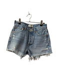 Agolde Frayed Denim Shorts