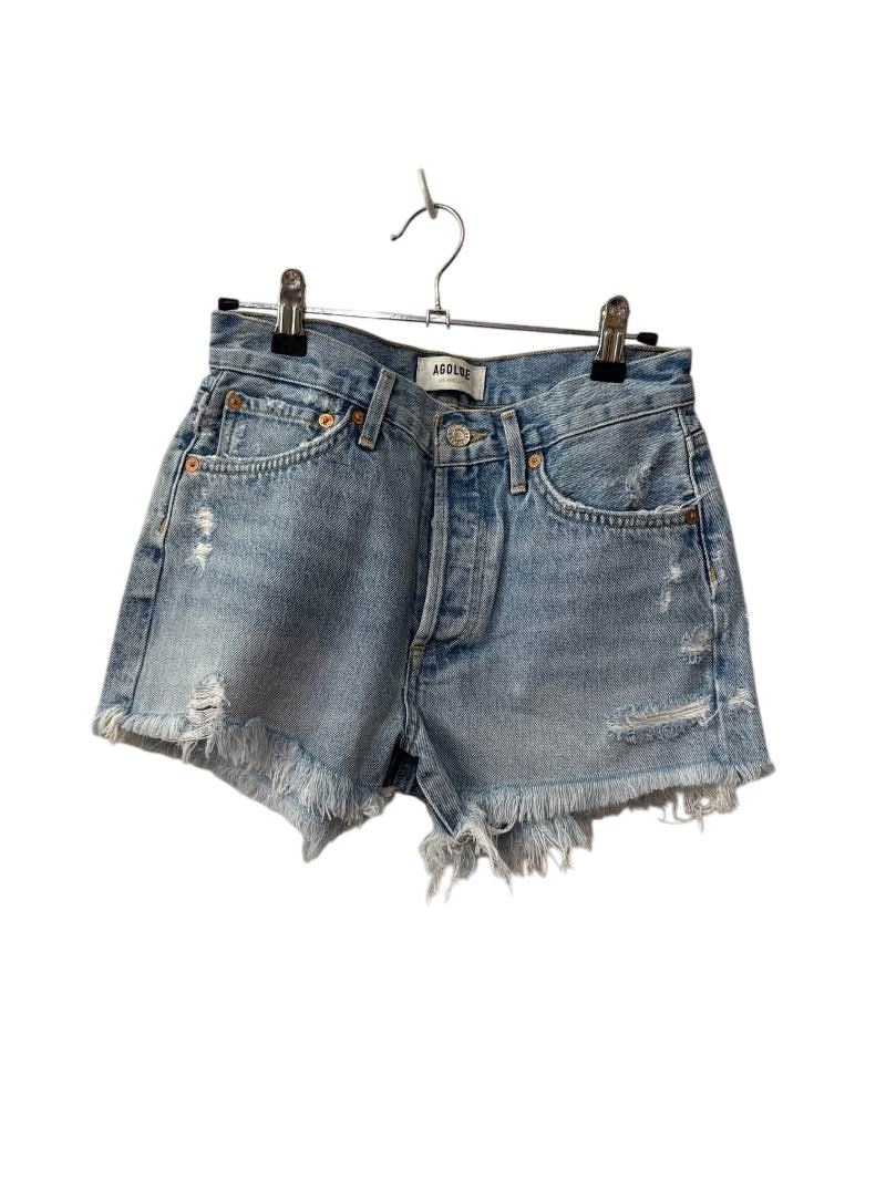 Agolde Frayed Denim Shorts