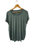 So Striped Crew Neck Short Sleeves