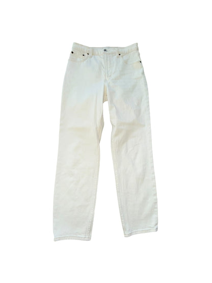 White Abercombie & Fitch Straight Leg Jeans, 4