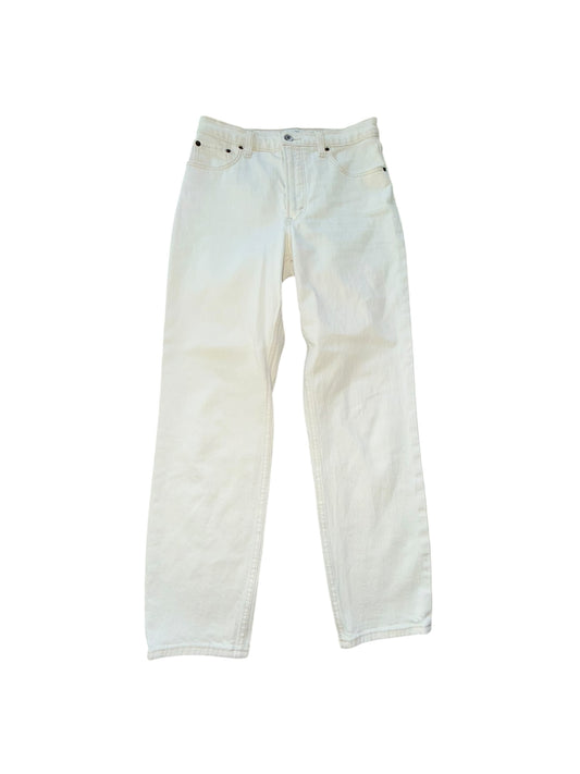 White Abercombie & Fitch Straight Leg Jeans, 4