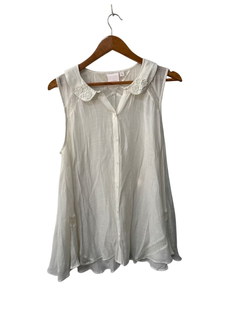 LC Lauren Conrad Collared Sleeveless Tanks